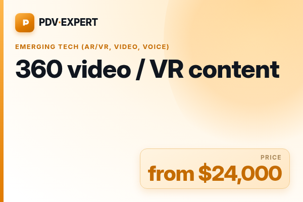 360 video / VR content