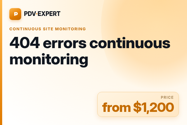 404 errors continuous monitoring