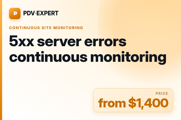 5xx server errors continuous monitoring