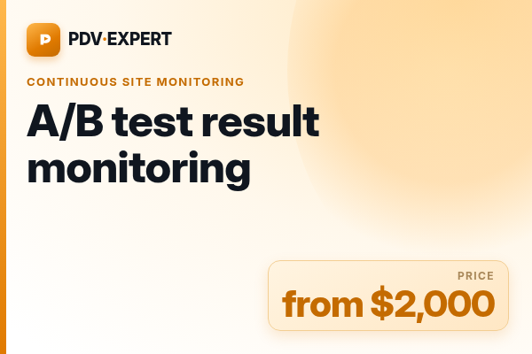 A/B test result monitoring