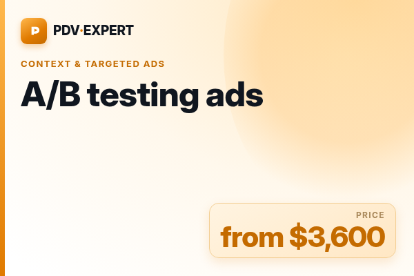 A/B testing ads