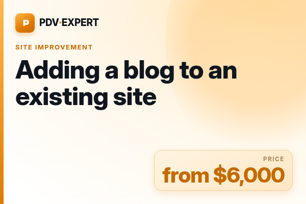 Adding a blog to an existing site