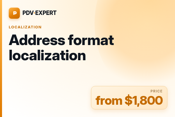 Address format localization