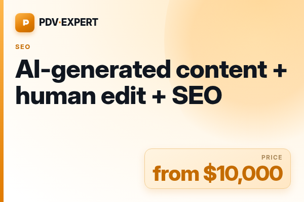 AI-generated content + human edit + SEO