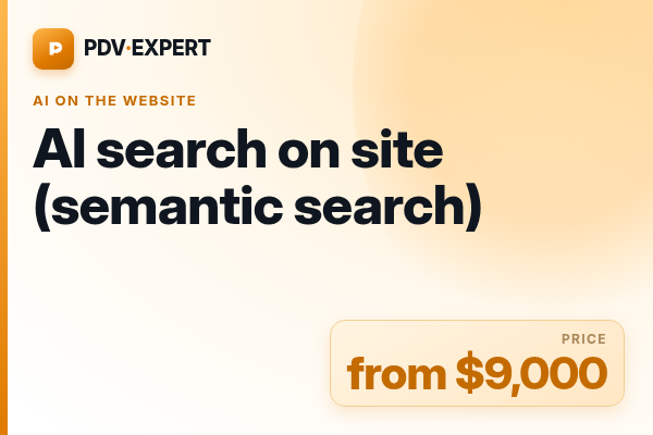 AI search on site (semantic search)