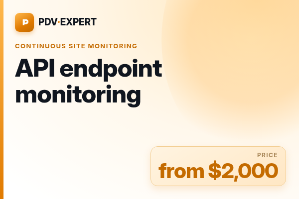 API endpoint monitoring