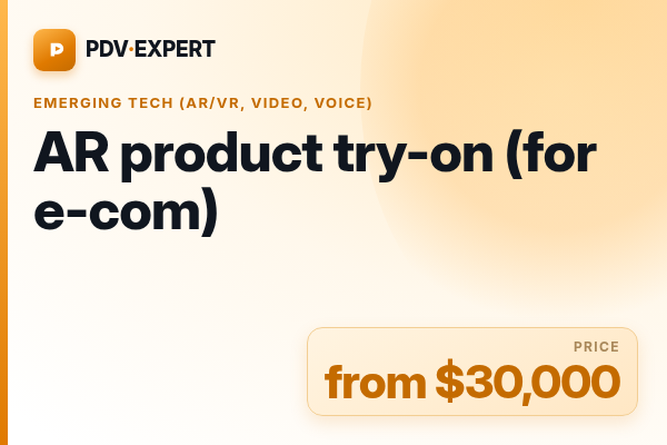 AR product try-on (for e-com)