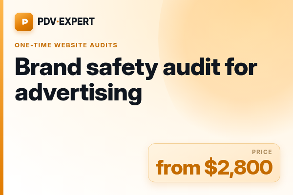 Brand safety audit for advertising