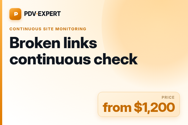 Broken links continuous check