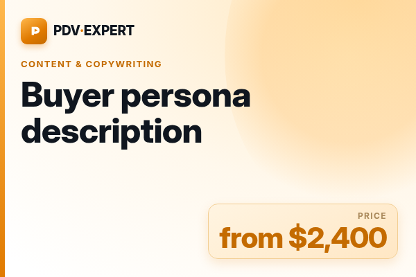 Buyer persona description