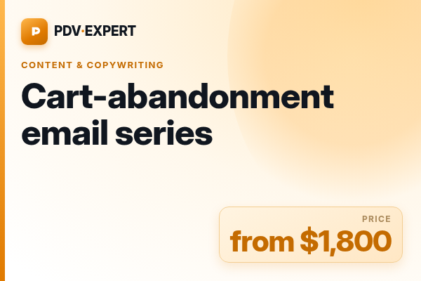 Cart-abandonment email series