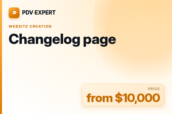 Changelog page