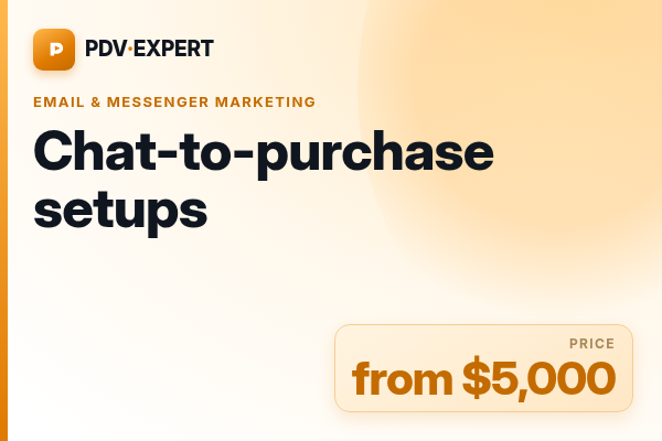 Chat-to-purchase setups
