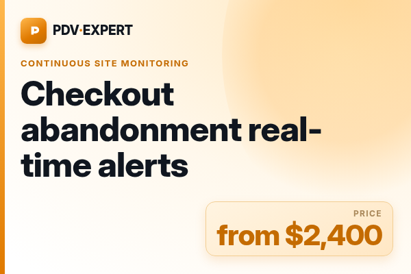 Checkout abandonment real-time alerts