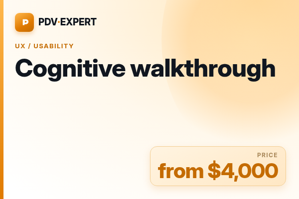 Cognitive walkthrough