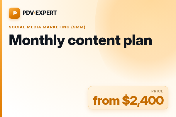 Monthly content plan