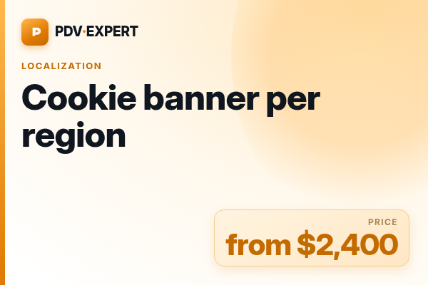 Cookie banner per region