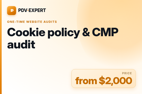 Cookie policy & CMP audit