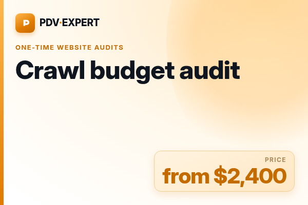 Crawl budget audit
