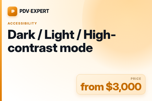 Dark / Light / High-contrast mode