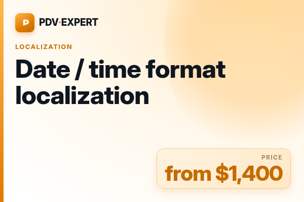 Date / time format localization