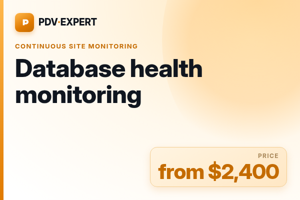 Database health monitoring