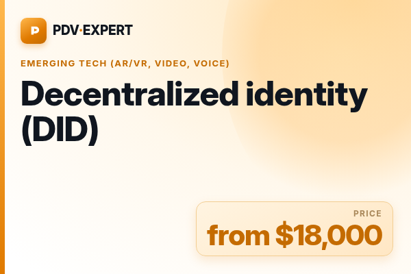 Decentralized identity (DID)