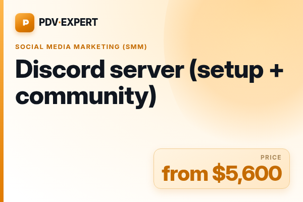 Discord server (setup + community)