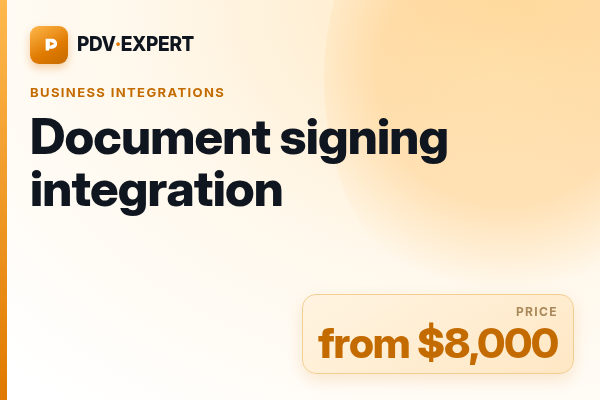 Document signing integration