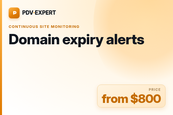 Domain expiry alerts