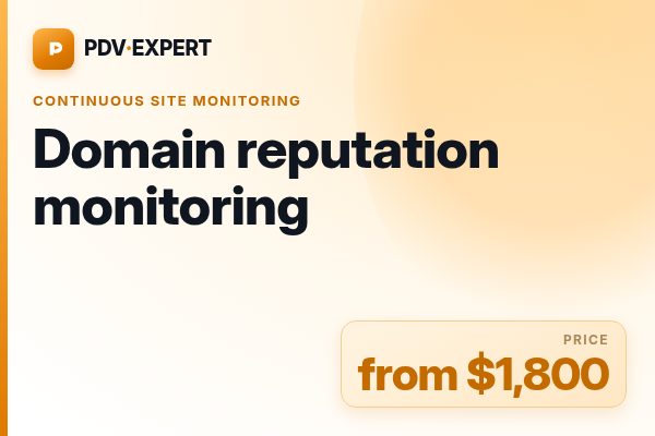 Domain reputation monitoring