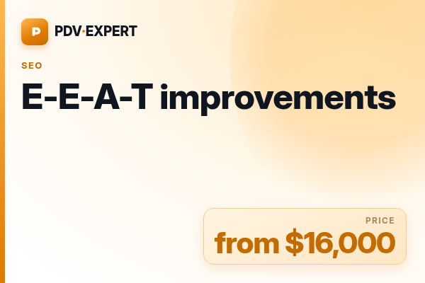 E-E-A-T improvements
