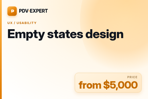 Empty states design