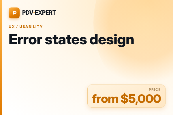 Error states design