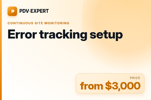 Error tracking setup