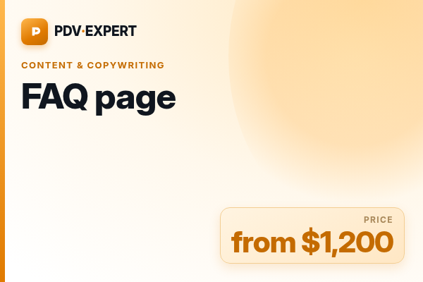 FAQ page