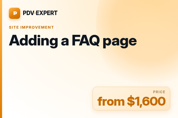 Adding a FAQ page