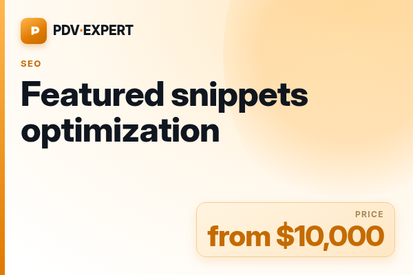 Featured snippets optimization