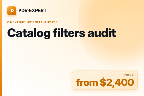 Catalog filters audit