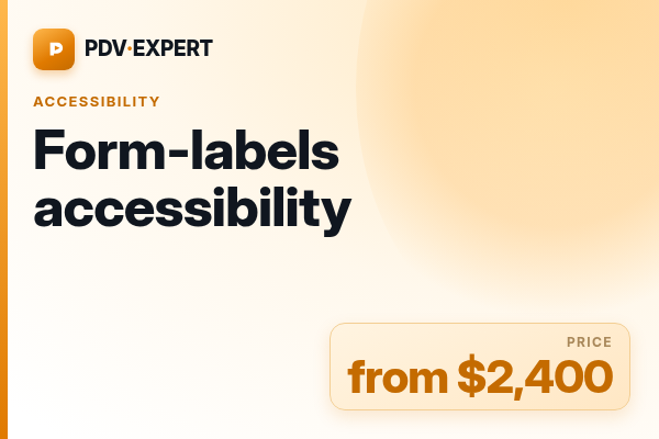 Form-labels accessibility