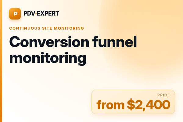 Conversion funnel monitoring