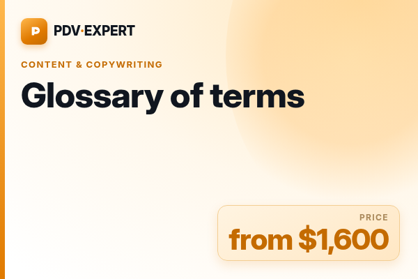 Glossary of terms