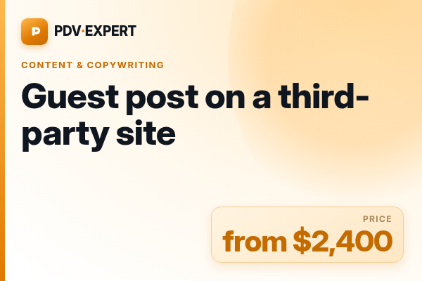 Guest post on a third-party site