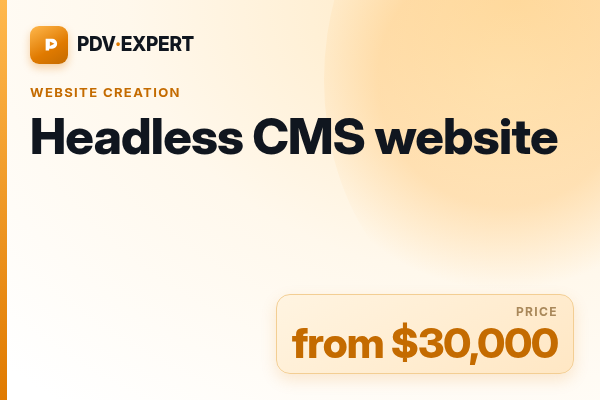 Headless CMS website