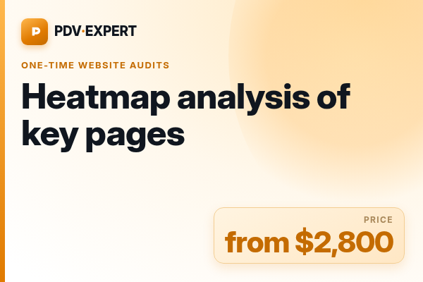 Heatmap analysis of key pages