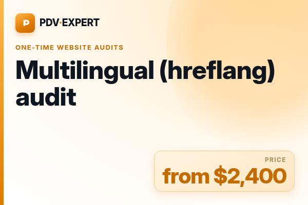 Multilingual (hreflang) audit