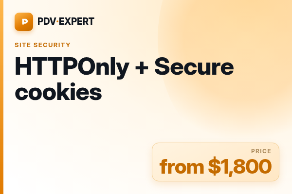 HTTPOnly + Secure cookies
