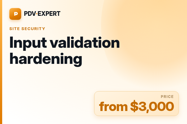Input validation hardening