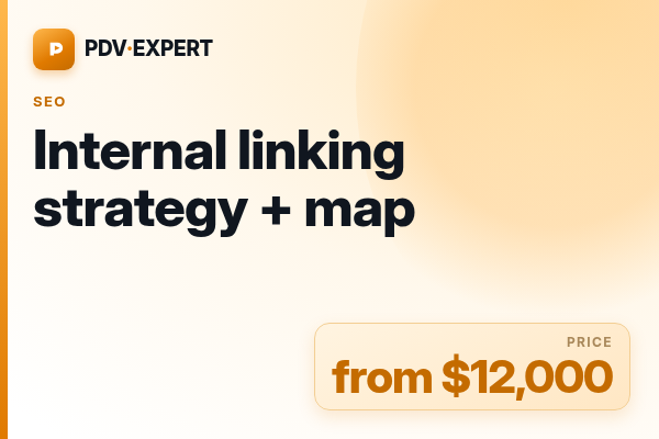 Internal linking strategy + map