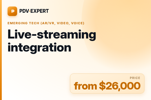 Live-streaming integration